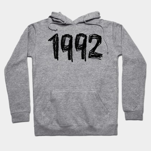 Birth Year 1992, Born in 1992 Hoodie by badlydrawnbabe